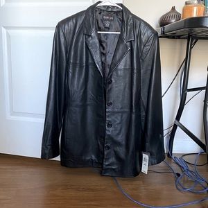 Style & Co Leather Jacket Women’s Large